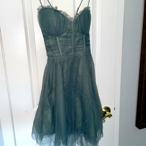 Ocean blue tulle dress